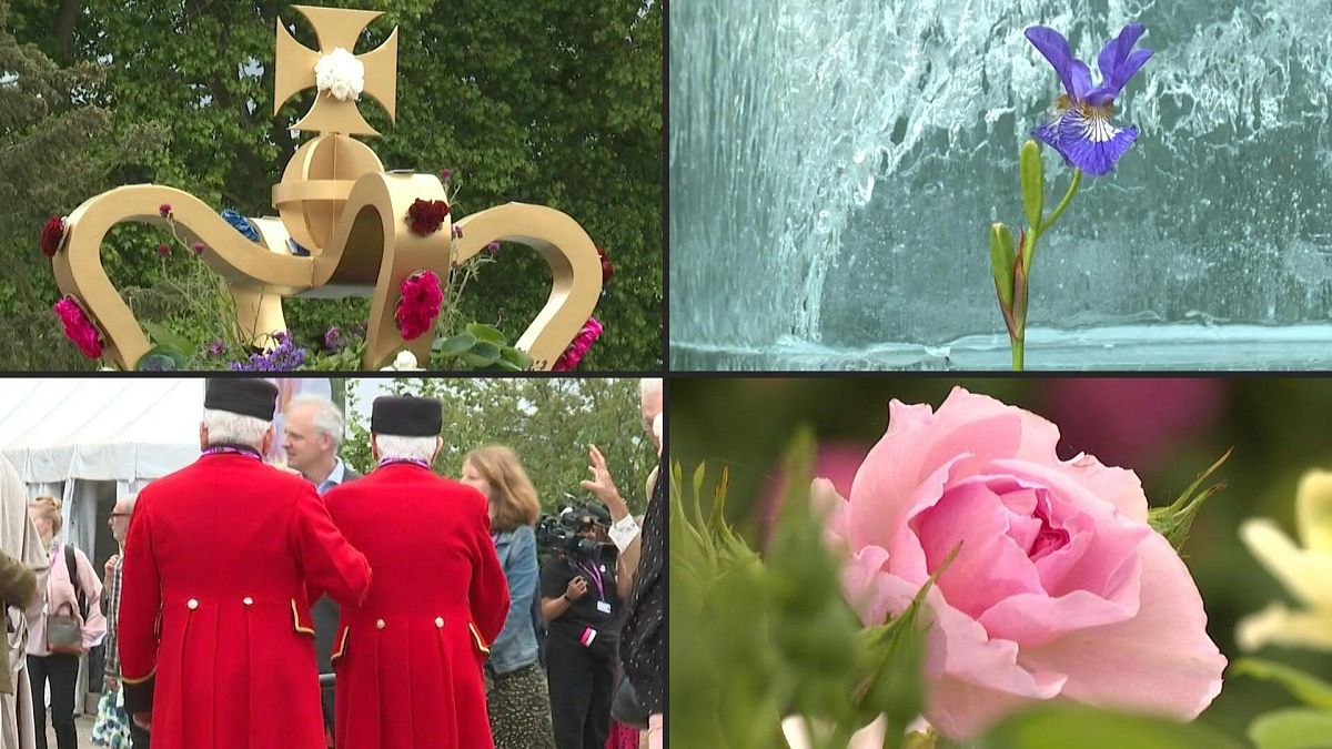 Blumenshow in London ehrt die Queen