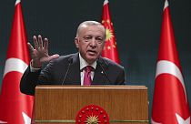 Erdogan spricht am 23. Mai 2022 nach einem Kabinetts-Treffen in Ankara über seinen Streit mit Griechenland.