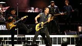 Bruce Springsteen and the E Street Band perform with the concert "The River Tour" at the Camp Nou stadium in Barcelona, Spain, Saturday, May 14, 2016.