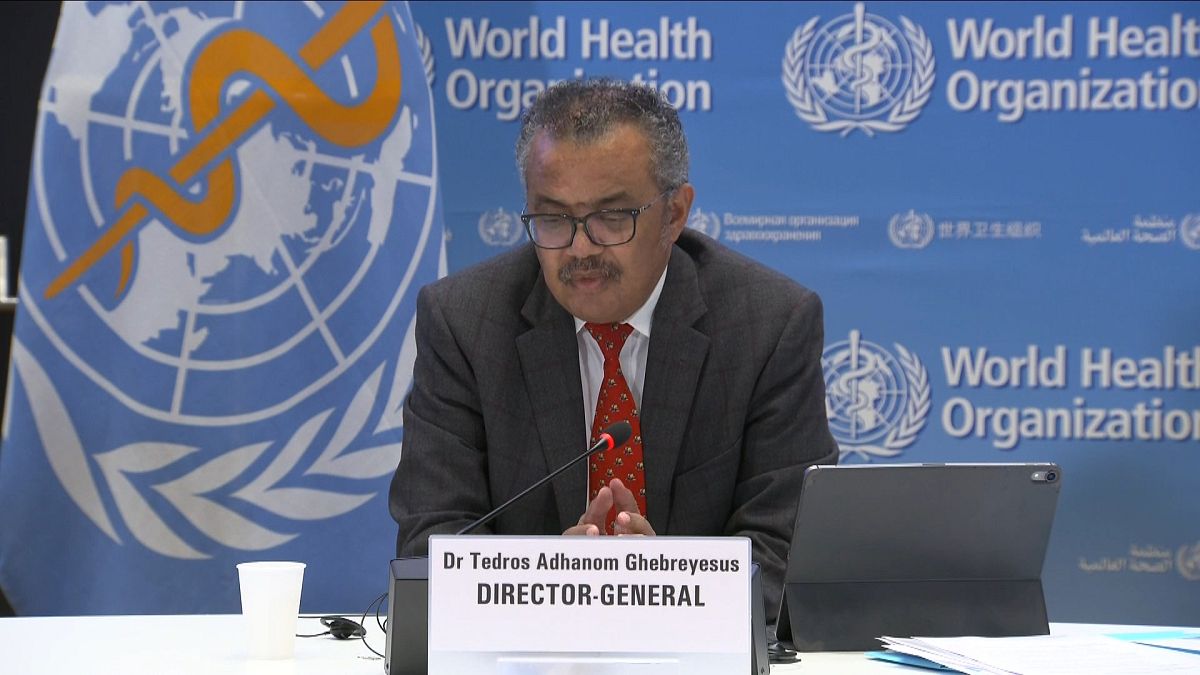 تيدروس أدهانوم غيبريسوس، المدير العام لمنظمة الصحة العالمية.