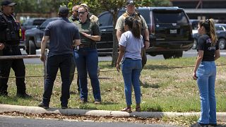 A texasi iskolai lövöldözés helyszíne 2022. május 24-én