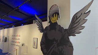Exposición "El Arte de Banksy: Sin límites", en Santiago de Chile