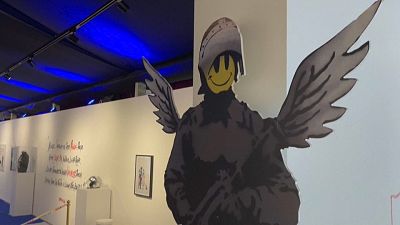 Exposición "El Arte de Banksy: Sin límites", en Santiago de Chile