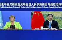 Michelle Bachelet in China, Videokonferenz mit Xi Jinping
