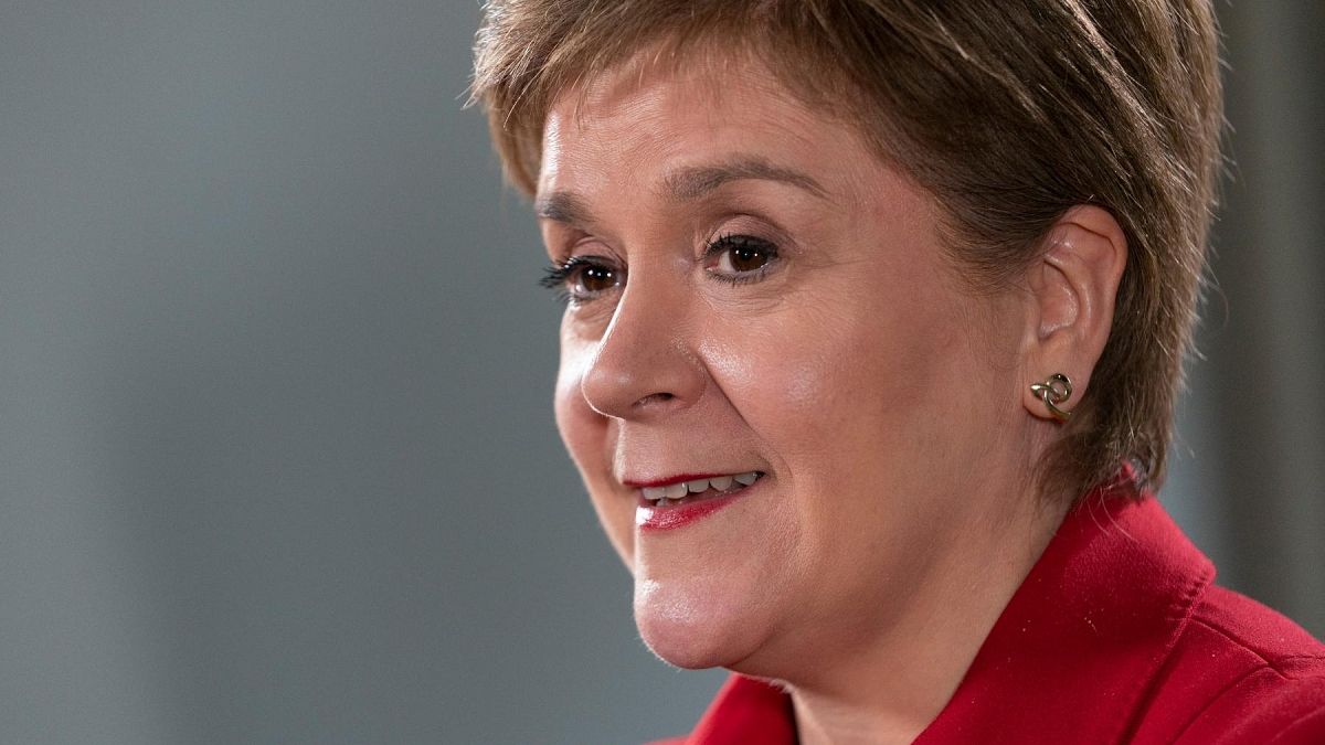 The First Minister of Scotland, Nicola Sturgeon, is interviewed, Tuesday, May 17, 2022, in Washington