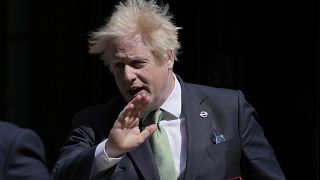 Le Premier ministre Boris Johnson quitte Downing Street bureau et résidence du chef du gouvernement britannique, à Londres le 18 mai 2022.