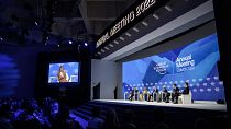 la Présidente du Parlement européen Roberta Metsola à Davos