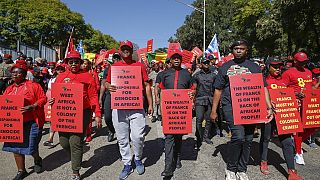 South Africa: EFF protesters march demanding France leave Africa