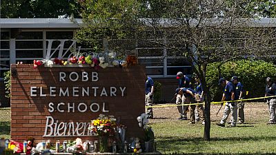 Escola onde ocorreu o tiroteio, no Texas