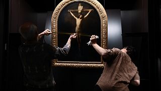 "Christus am Kreuz" von Rembrandt