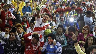 In Peru’s capital, professional clowns honour their late colleague Tony Perejil on Peruvian Clown Day 