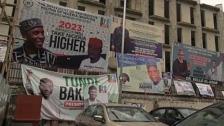 Campaign posters and billboards proliferate ahead of Nigeria's main parties' primaries