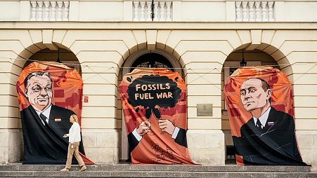 Protests at the Hungarian Embassy in Poland.
