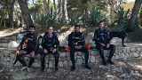 Members of Arrels Marines pose for a photo after scuba diving in Malloca, Spain.