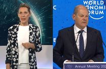 Beatriz Beiras, Euronews / Olaf Scholz, canciller de Alemania, Davos, Suiza 26/5/2022