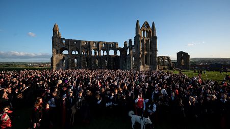 Dracula gathering in Whitby Abbey smashes vampire fancy dress world record
