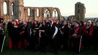 Versammlung von Vampiren in Whitby in England