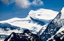 Le sommet du Grand-Combin, dans le canton du Valais, dans les Alpes suisses.