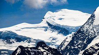 Le sommet du Grand-Combin, dans le canton du Valais, dans les Alpes suisses.