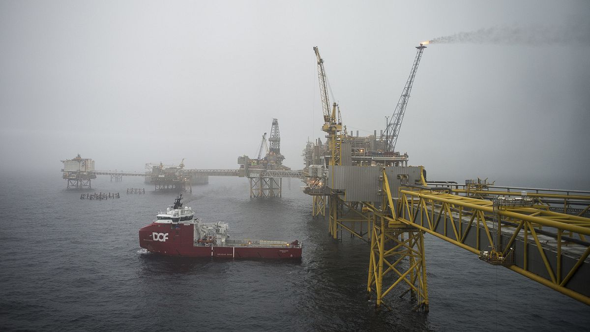 The Ekofisk oil field off the North Sea in October 2019