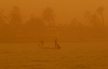 Basra im Irak während eines Sandsturms Ende Mai 2022