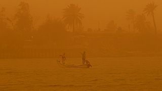 Basra im Irak während eines Sandsturms Ende Mai 2022