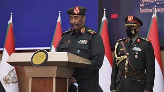 Le général Abdel Fattah al-Burhane lors d'une cérémonie à Khartoum, au Soudan, le dimanche 21 novembre 2021.