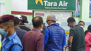Стенд авиакомпании Tara Airlines в аэропорте Катманду