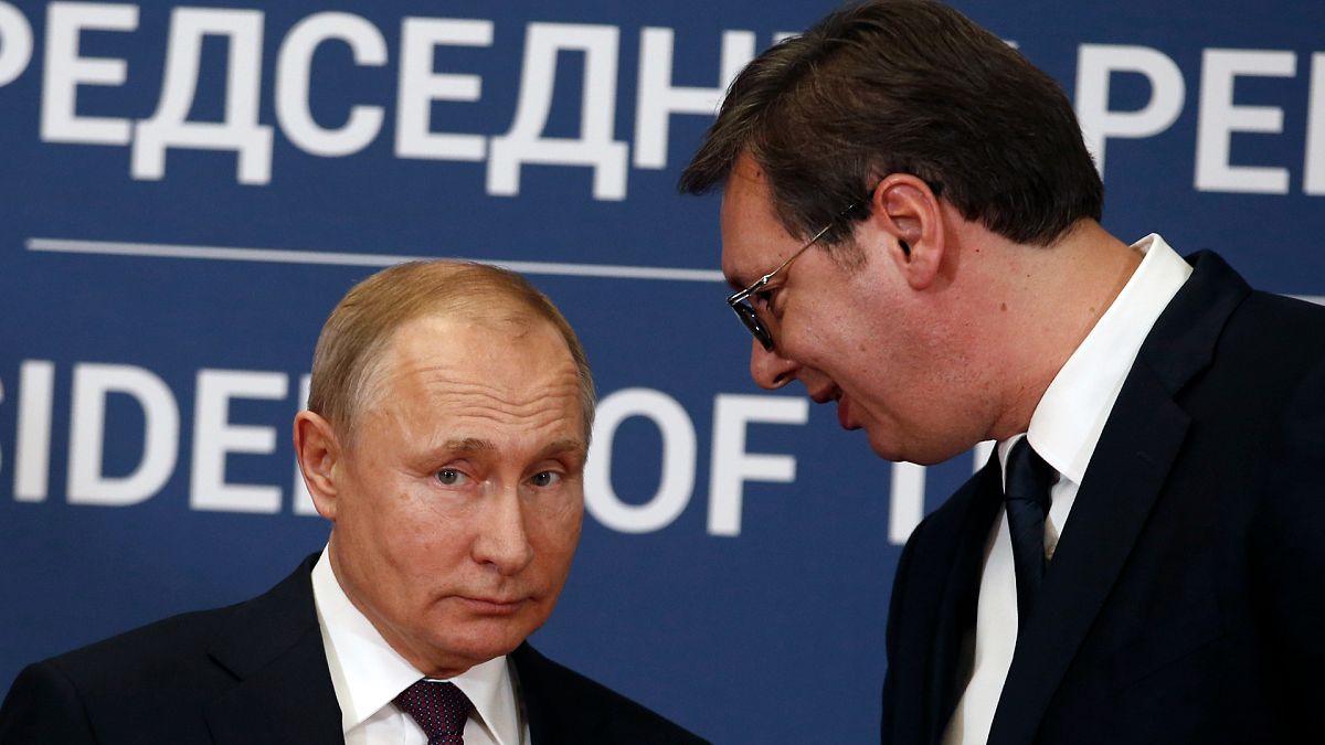 Rusya Devlet Başkanı Vladimir Putin ile Sırbistan Cumhurbaşkanı Aleksandar Vucic