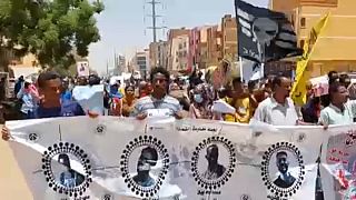 Акция протеста в Судане 