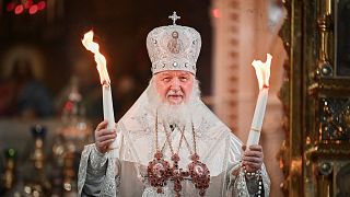 Kirill orosz pátriárka április 23-án húsvéti szertartást mutat be - az ukrán egyház szerint Kirill téved, az evangélium nem lehet háborúpárti