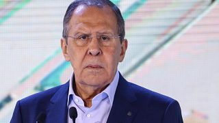 Szergej Lavrov orosz külügyminiszter egy moszkvai oktatási fórumon május 17-én