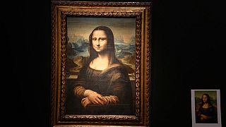 Leonardo da Vinci'nin Mona Lisa tablosu Paris'teki Louvre Müzesi'mde sergileniyor