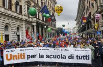 sciopero degli insegnanti in Italia