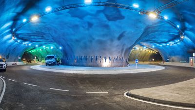 The world's first underwater roundabout in the Faroe Islands inspired the UK minister to think about tunnels in between Scotland's islands.