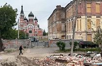 Исторический центр Харькова, подвергшийся бомбардировкам. 30 мая 2022 г.