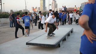 Libyan's enjoy Tripoli's first skatepark