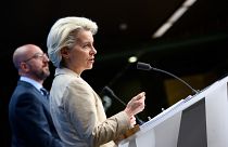 European Commission President Ursula von der Leyen called the oil embargo an "important step forward."