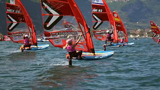 Tudo a postos para as provas de windsurf em Orão, na Argélia, nos Jogos Mediterrânicos