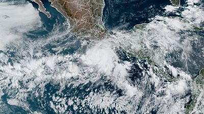 Image satellite de l'ouragan Agatha
