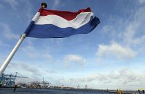 Bandera nacional de Países Bajos. 