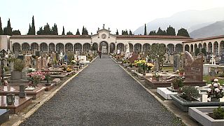 Cemitério na Europa.