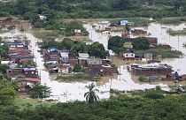 Vue aérienne d'un quartier inondé à Recife - photo du 30/05/2022, transmise par le service de presse de la présidence brésilienne