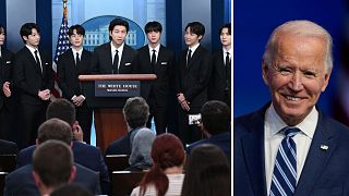 South Korean boy band BTS met with President Joe Biden at the White House to discuss hate crimes targeting Asians in the US