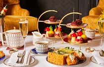 A selection of afternoon tea treats at The Guardsman Hotel