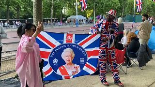 Les fans de la reine Elizabeth II en bonne place