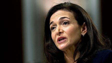In this Sept. 5, 2018, file photo, Facebook COO Sheryl Sandberg testifies before the Senate Intelligence Committee hearing on Capitol Hill in Washington, DC.