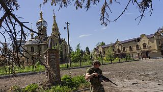 Ukrainischer Soldat in der Region Donezk, 02. Juni 2022