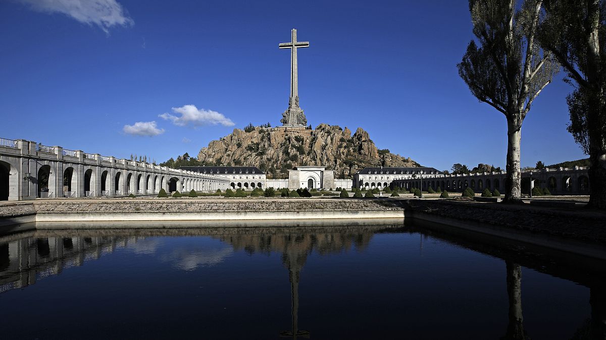 The Valley of the Fallen mausoleum, near El Escorial, is located on the outskirts of Madrid.