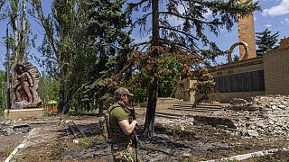 Soldado ucraniano na região de Donetsk